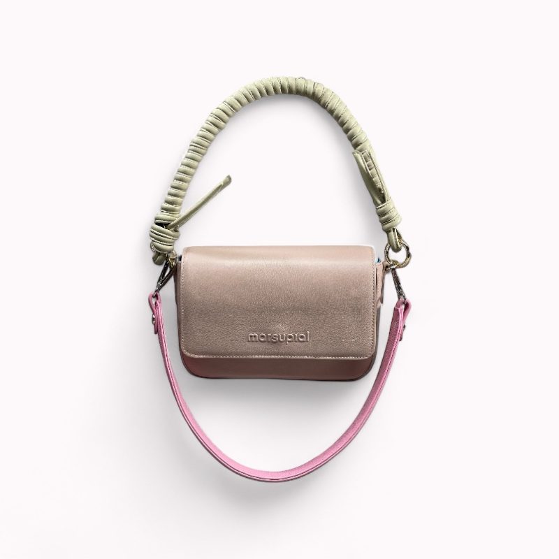 BOLSO  BANDOLERA OLIVA NUDE